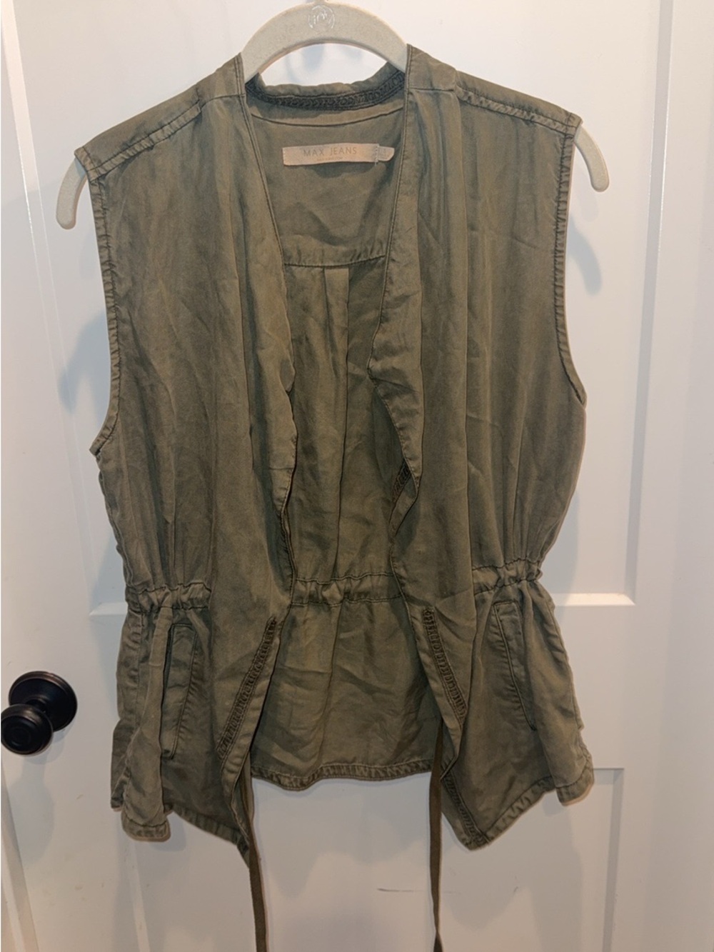 Max Jeans Olive Green Vest